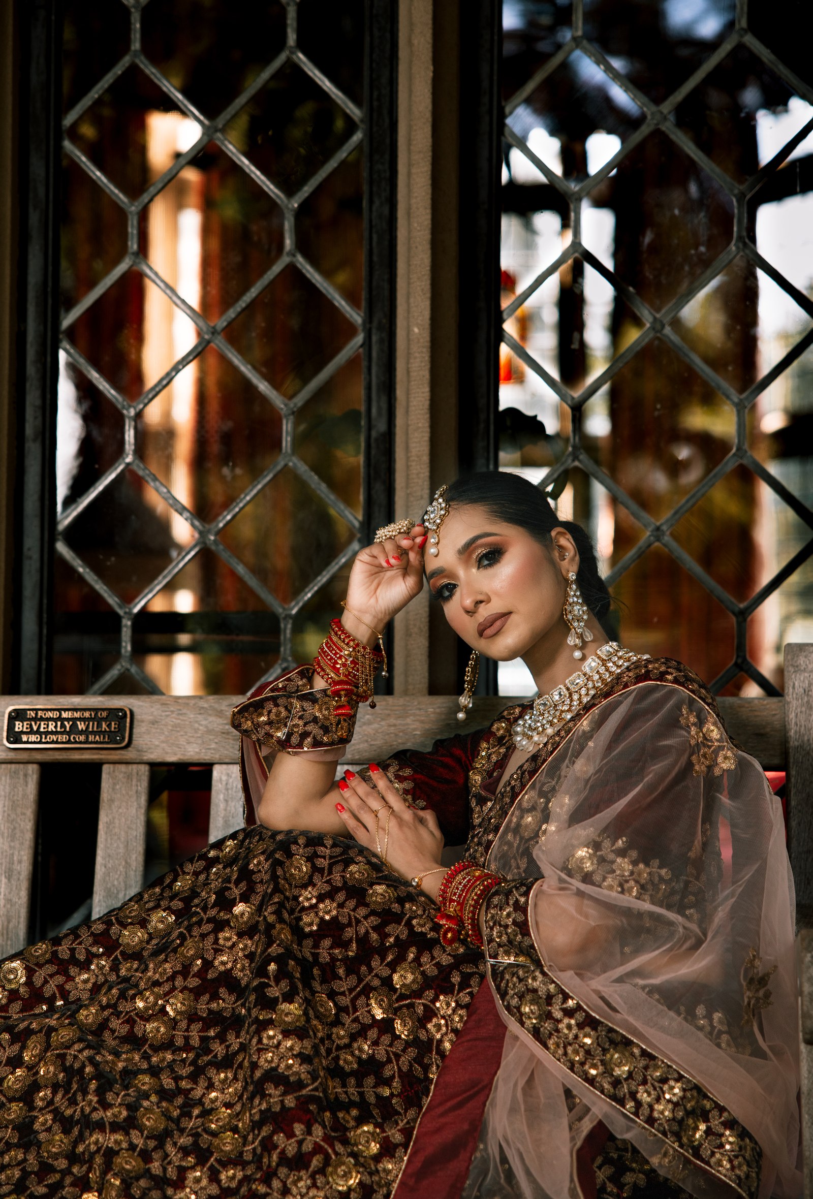 Editorial seated bridal portrait — The Gotham Studio NYC